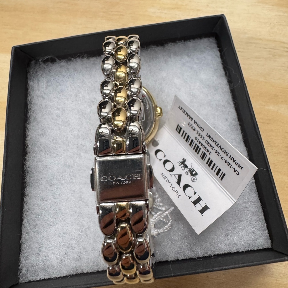 Coach Two-Tone Gold and Silver Watch - Picture 3 of 3